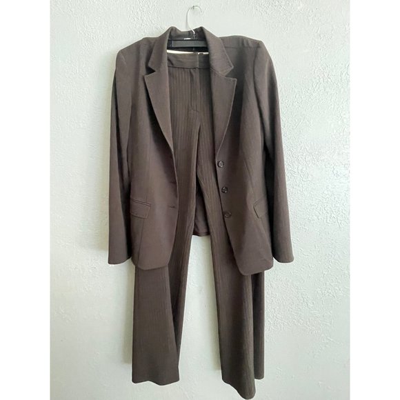 Tahari Jackets & Coats Tahari Womens Brown Suit Pant Blazer Pants